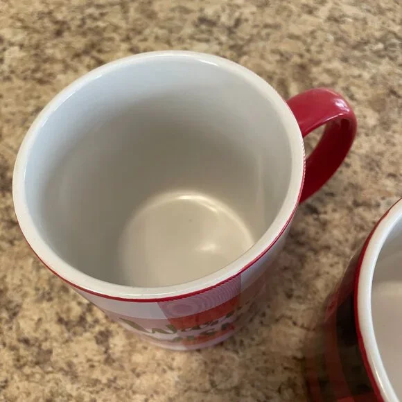 Holiday / Christmas Mugs - Set of 2 - His and Hers large Cocoa or Coffee Mugs! - Picture 2 of 7